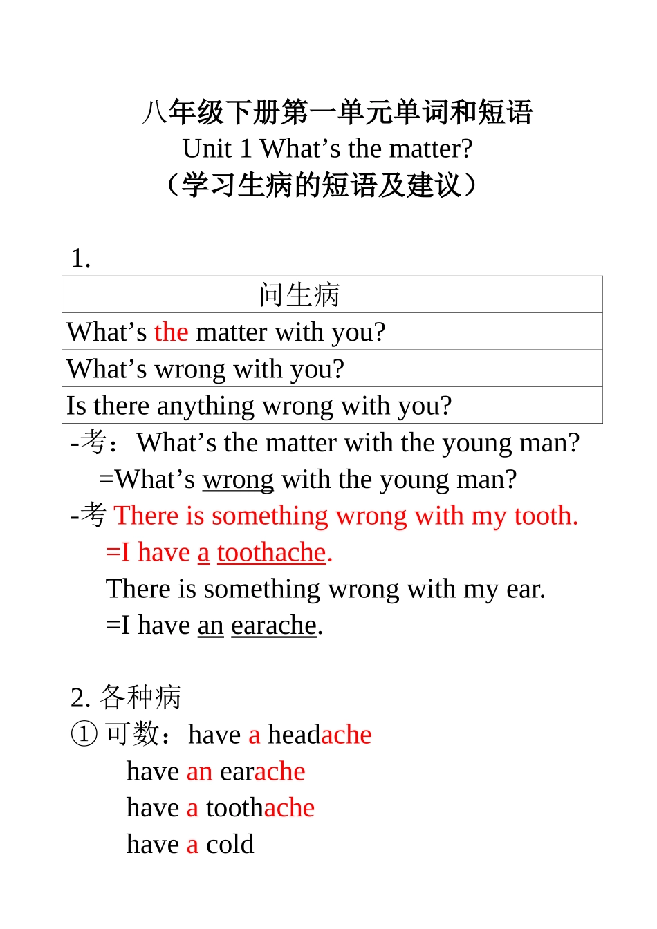 八年级下册第一单元单词和短语_第1页