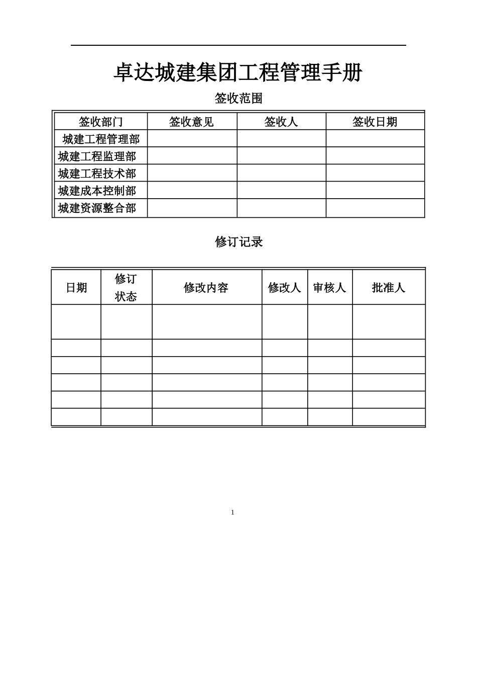 城建集团工程管理手册_第1页