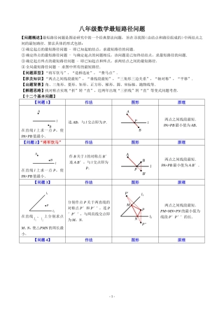 八年级下学期专题培优