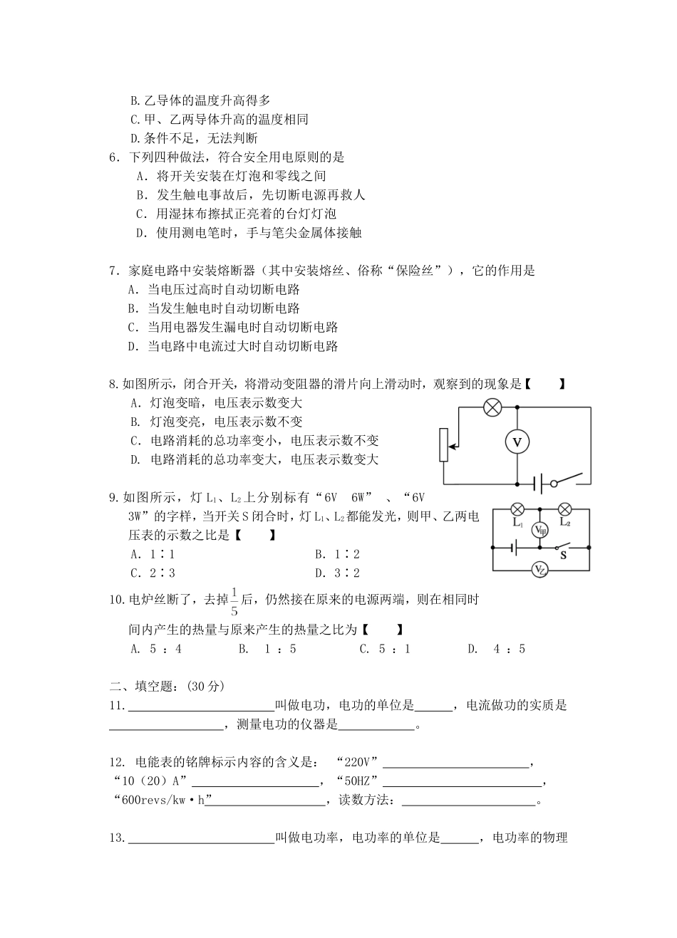 八.电功率和安全用电_第2页