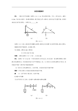 八年级下册物理典型例题解析(同名5452)