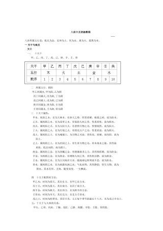 八卦六爻初级教程