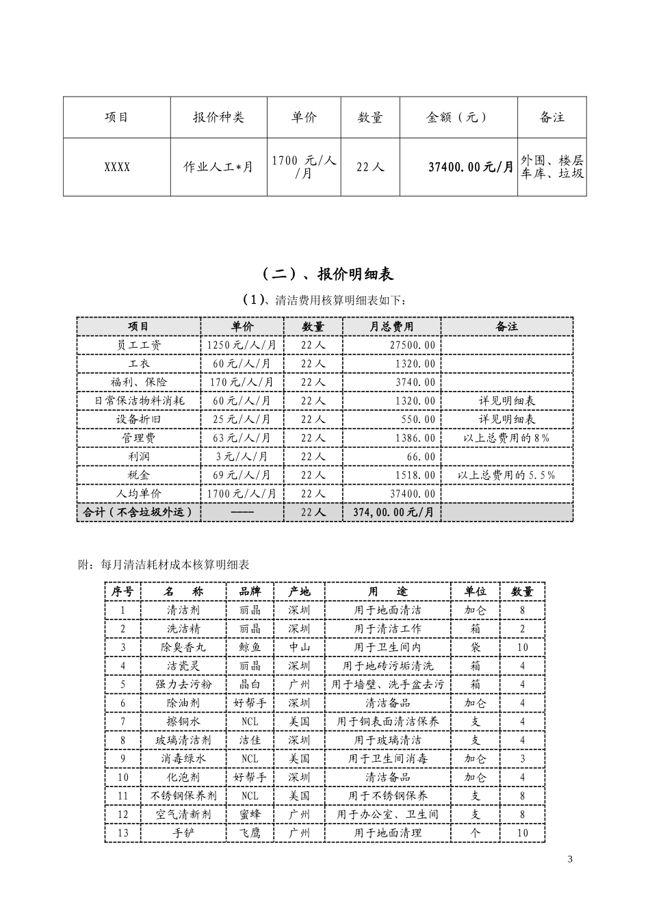 保洁承包方案_第3页