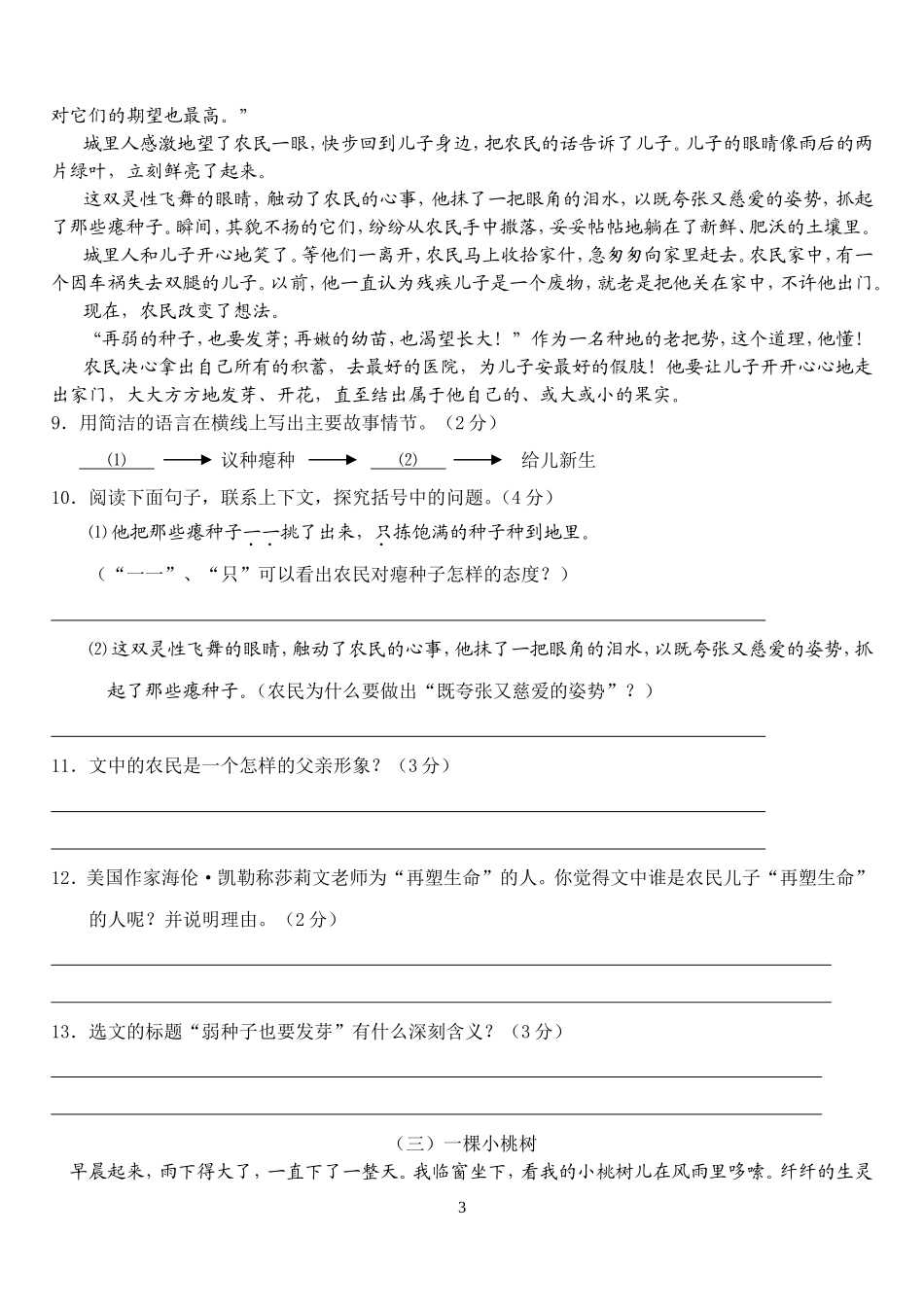 八年级散文阅读练习(1)_第3页