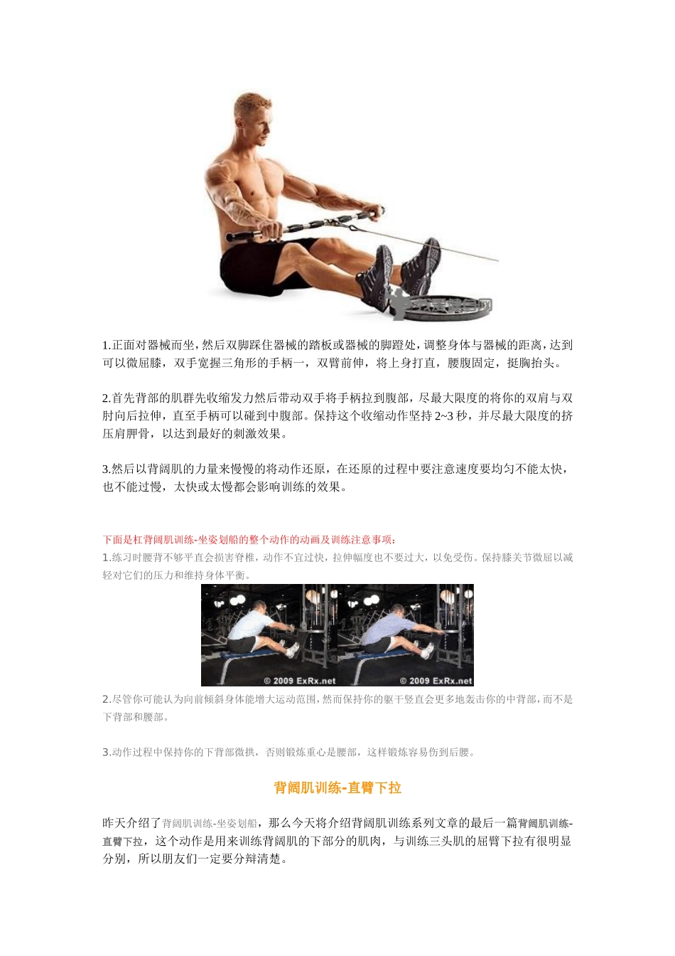 健身房背阔肌训练方法计划总结_第2页