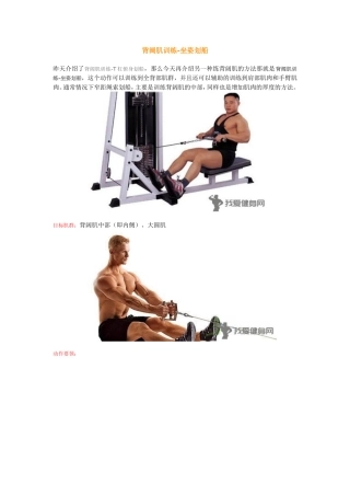 健身房背阔肌训练方法计划总结