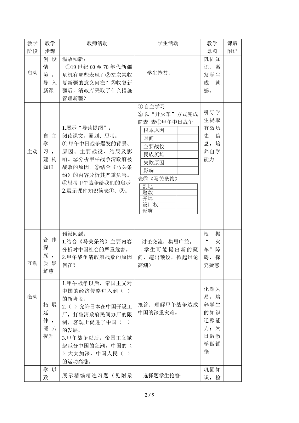 八年级中国历史上册_第2页