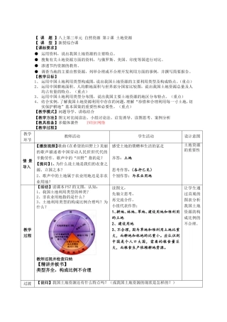 八上第三单元-自然资源-第2课-土地资源