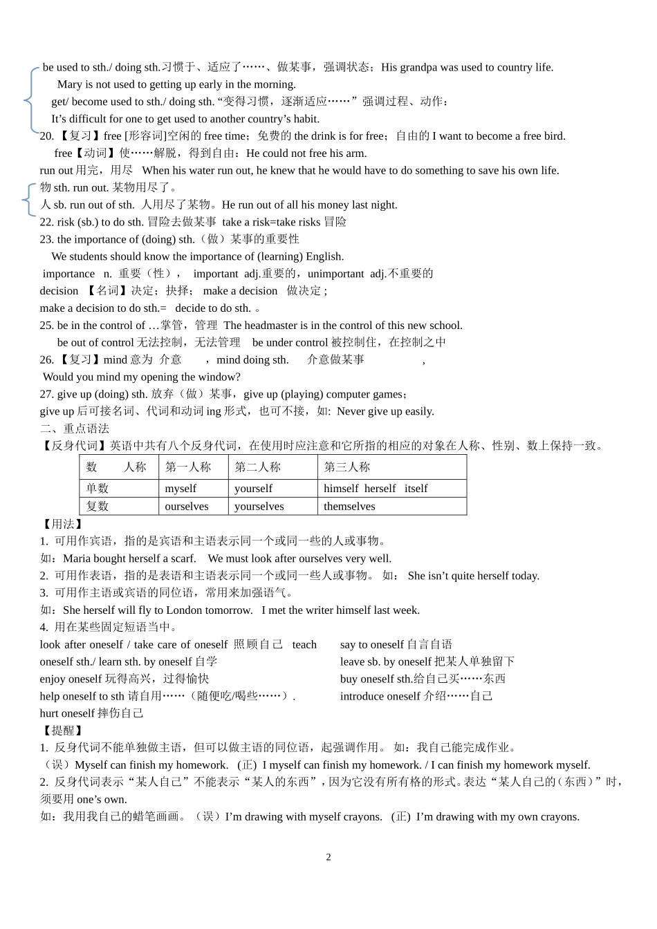 八年级英语下册知识点总结_第2页