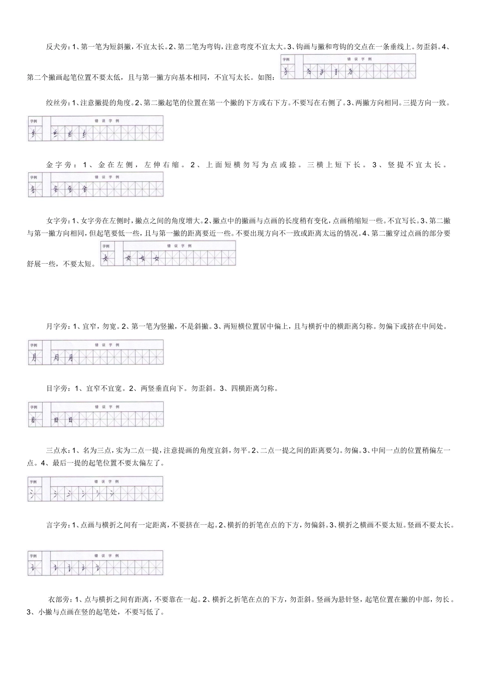 偏旁部首的写法_第2页