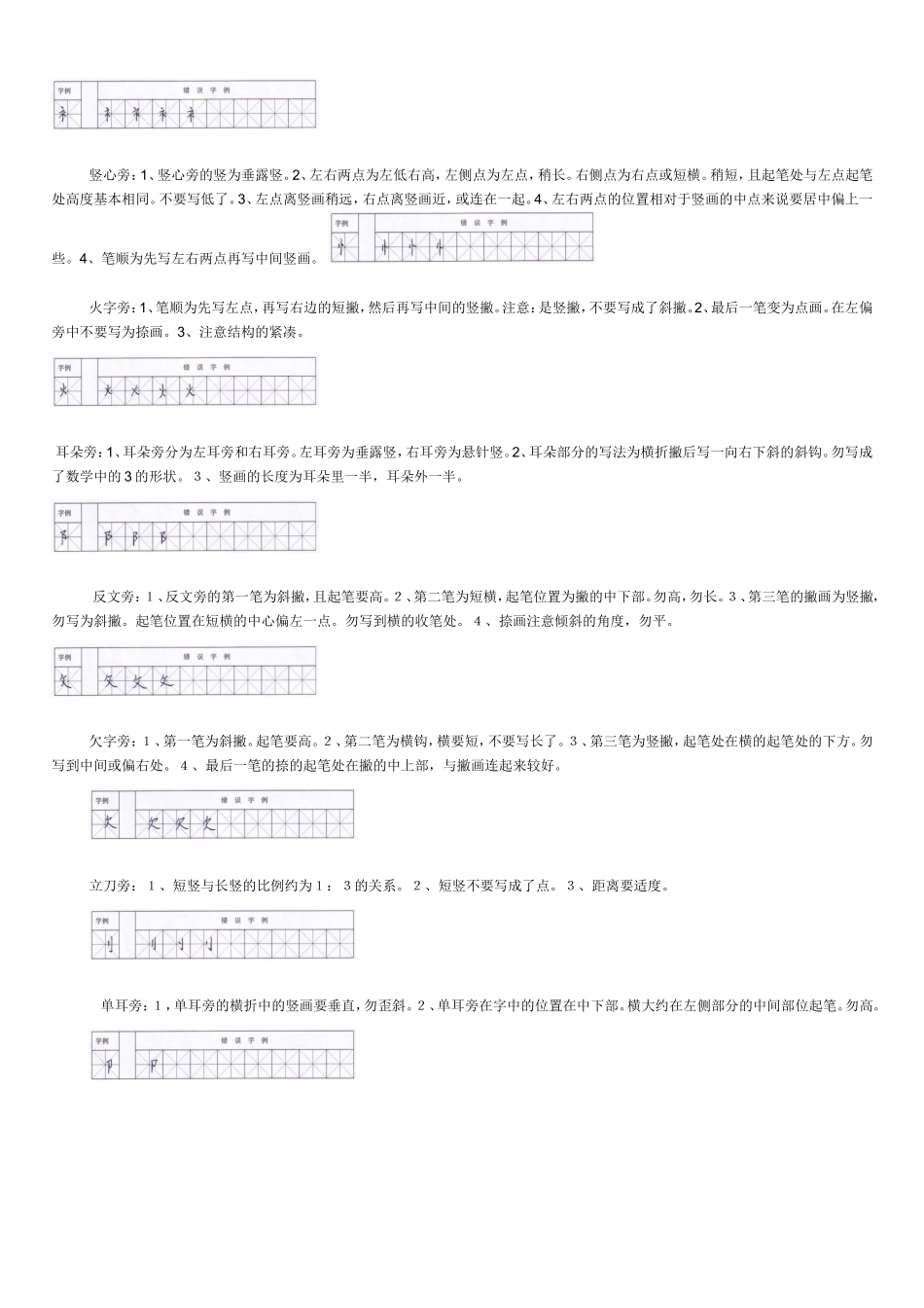 偏旁部首的写法_第3页