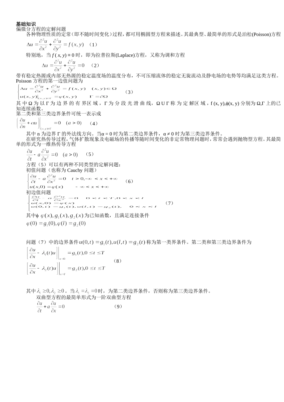 偏微分方程—matlab(DOC)_第1页