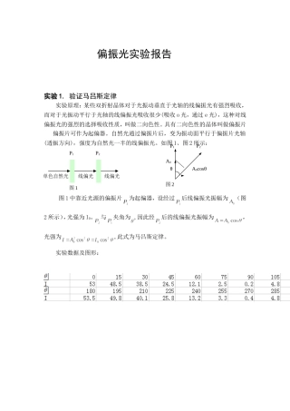 偏振光实验报告