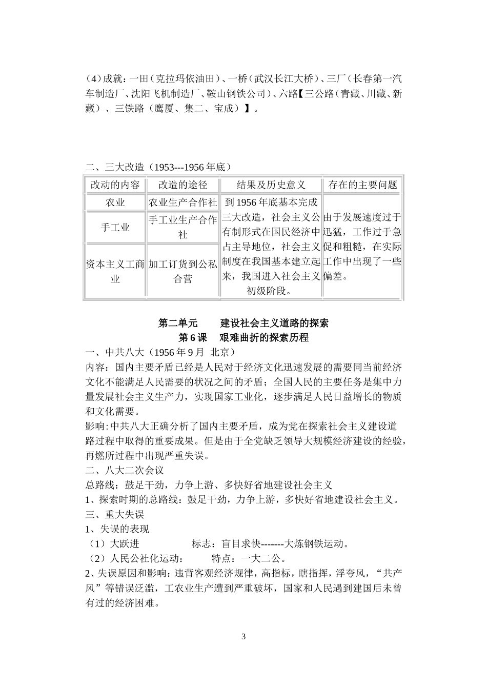 八下历史复习提纲_第3页