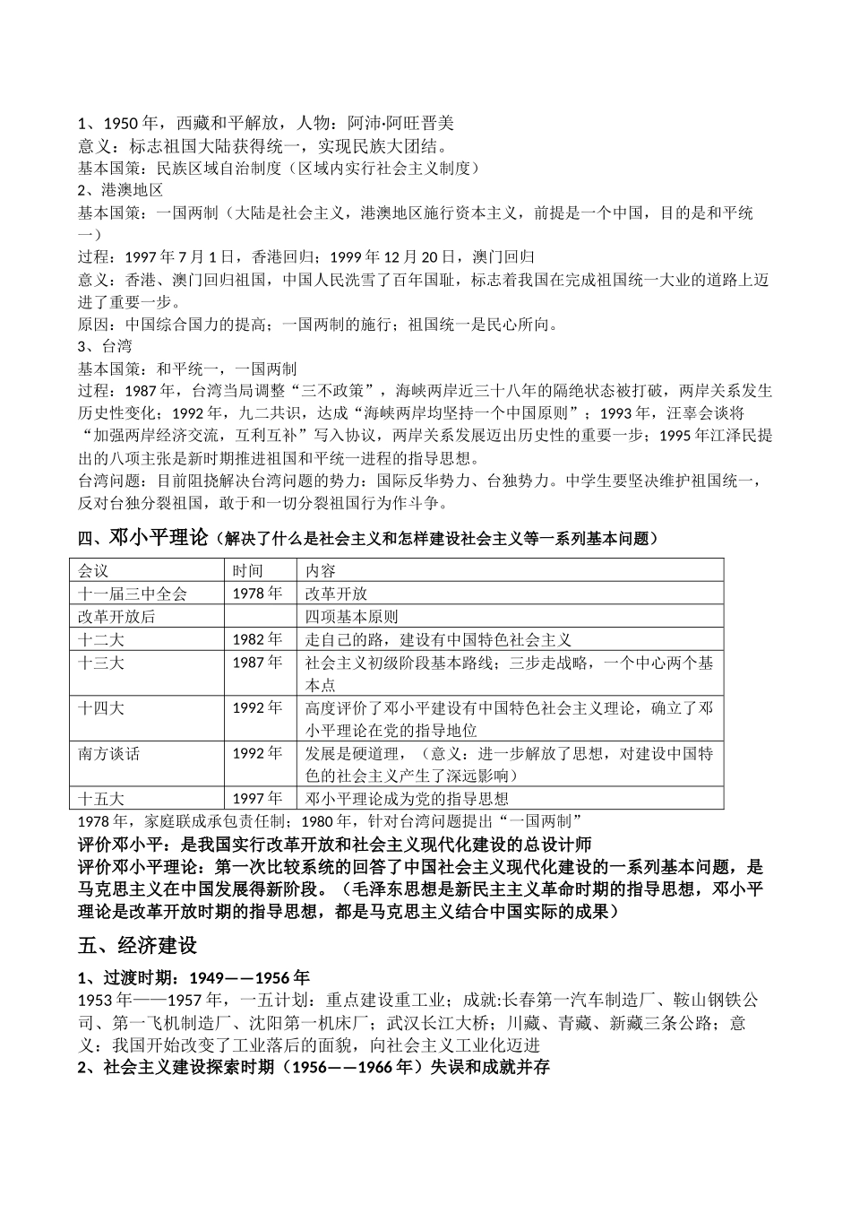 八下历史期中考试复习提纲_第2页