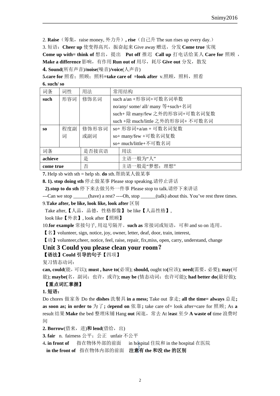 八下英语期中复习(知识点梳理)_第2页