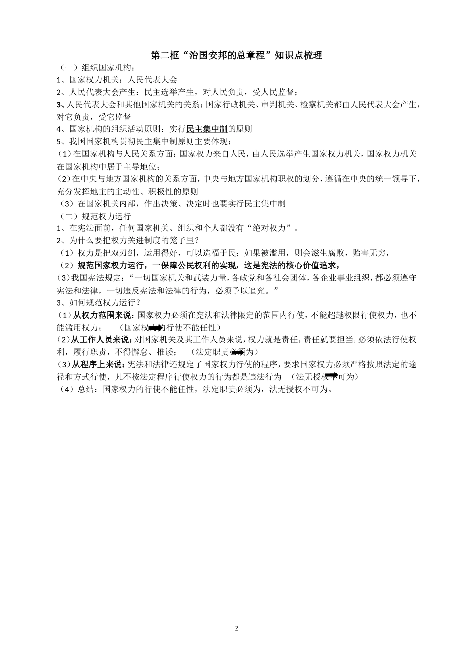 八下政治整本书复习提纲_第2页