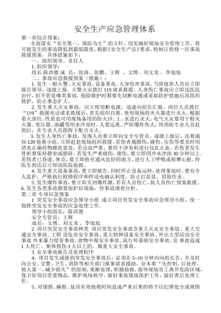 保障生产安全应急管理体系