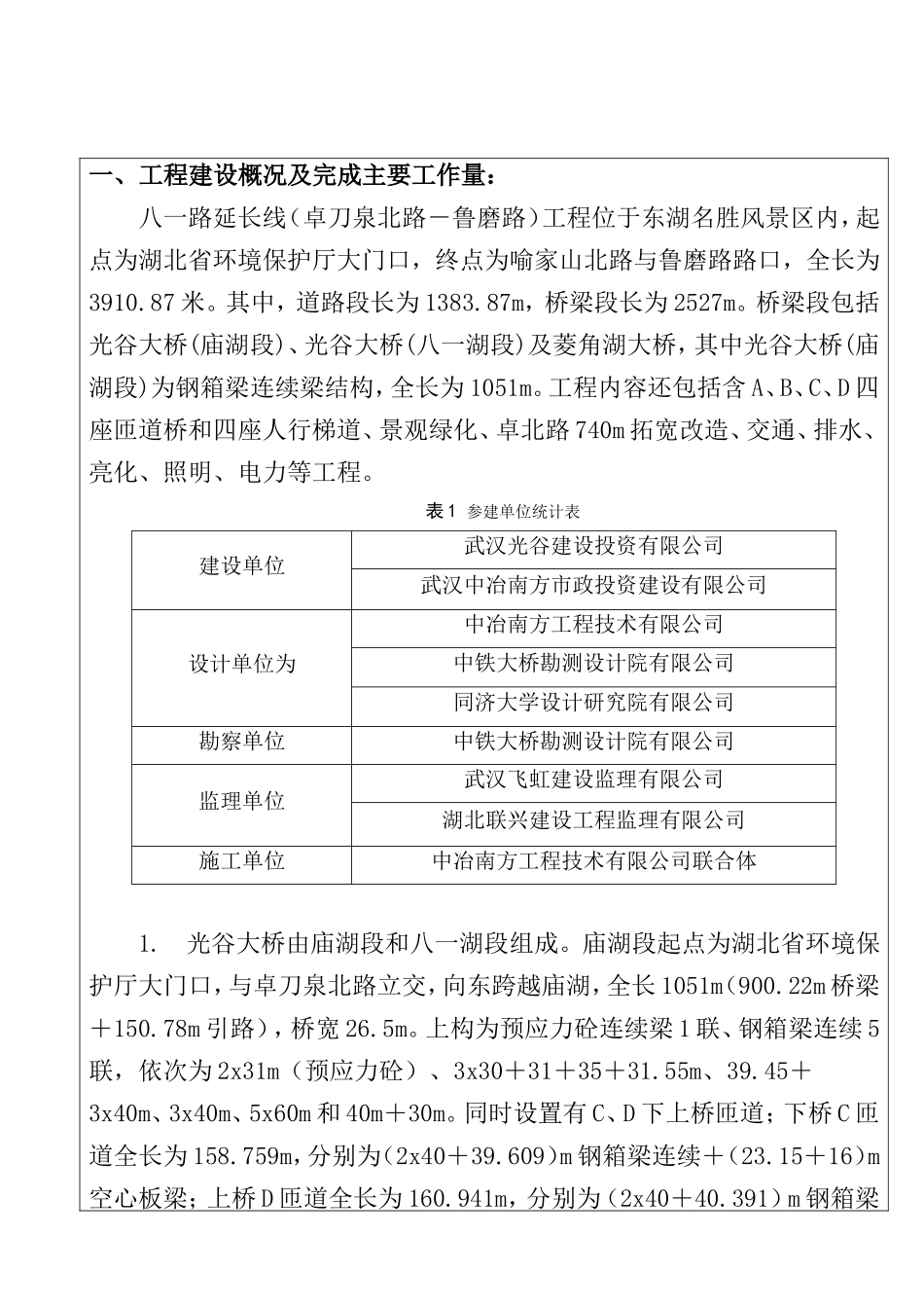 八一路延长线中冶南方竣工报告_第2页
