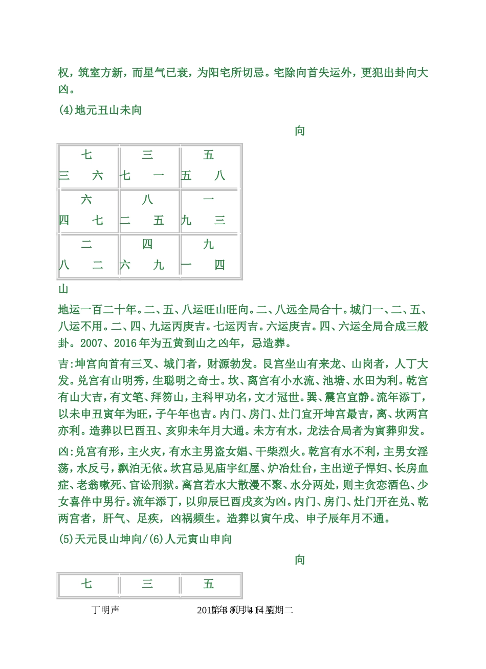 八运二十四山向挨下元星图解_第3页