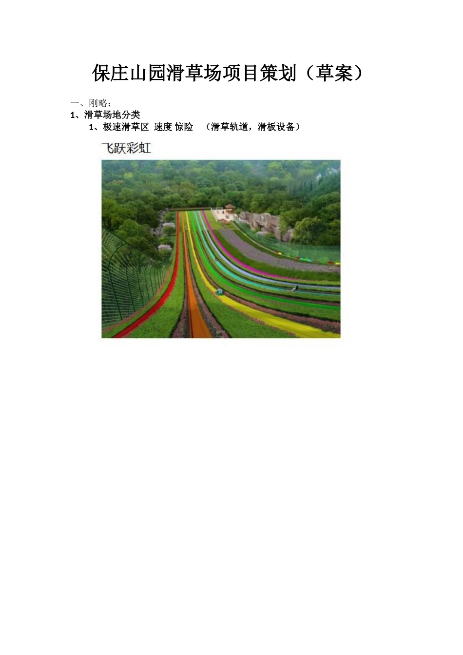 保庄滑草场草案_第1页