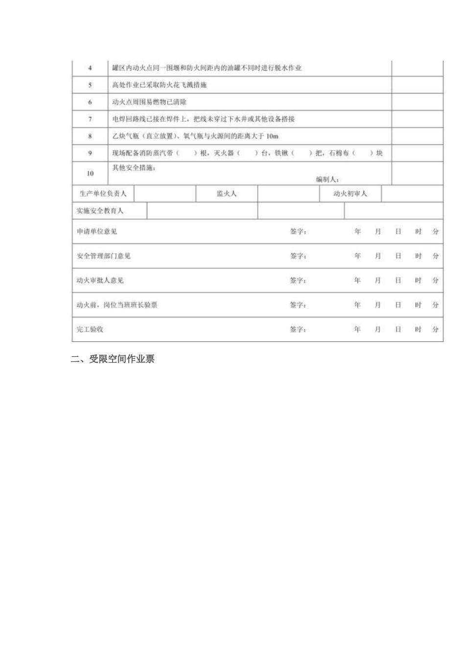八种高危作业许可票_第2页