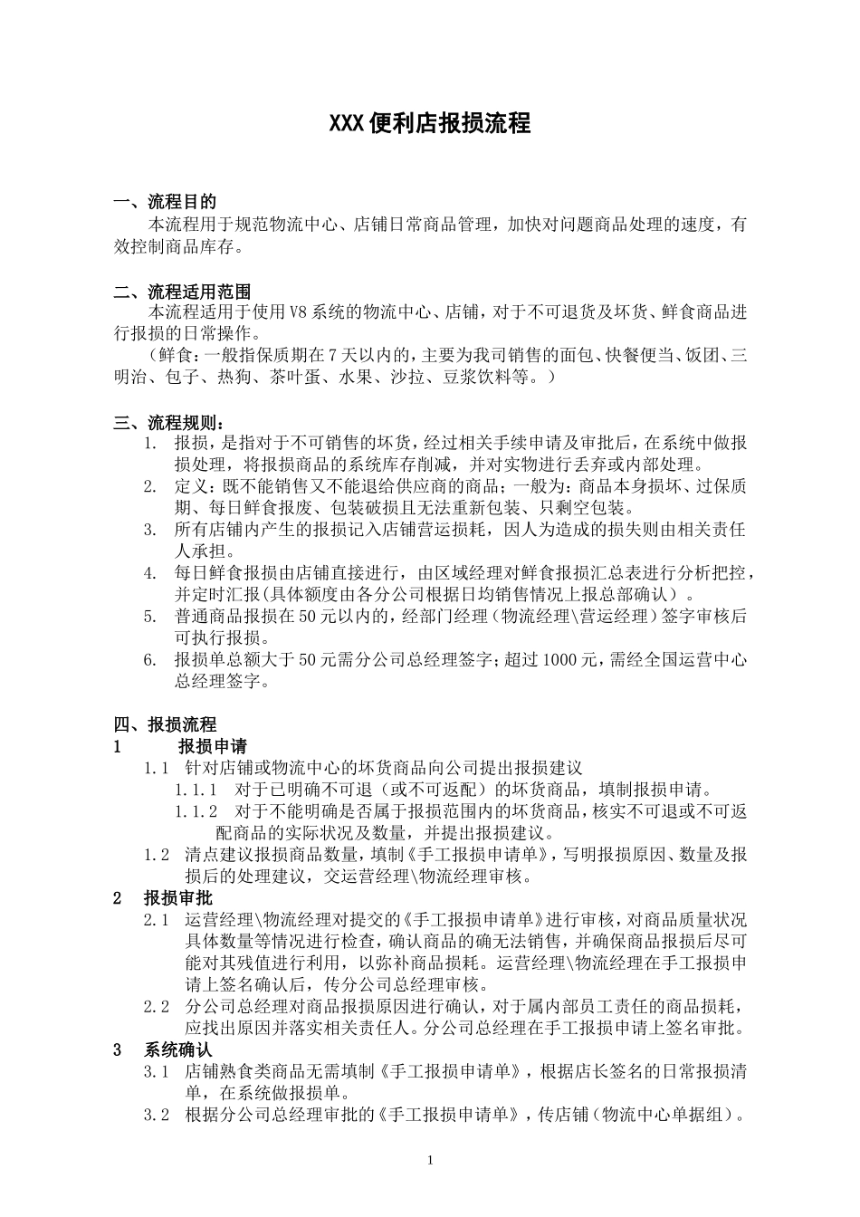 便利店报损流程_第1页
