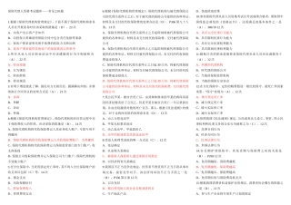 保险代理人资格考试题库常见210题-精编适合打印版