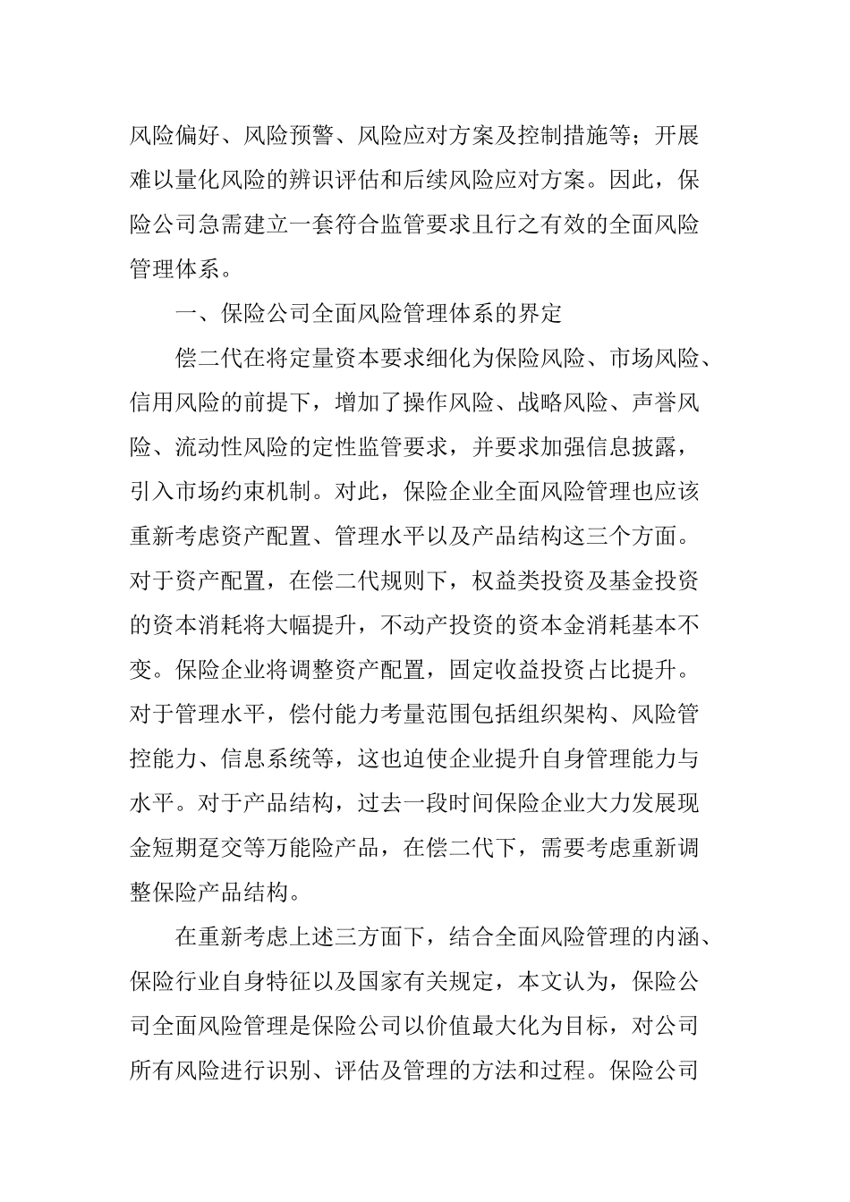 保险公司全面风险管理体系的构建_第2页