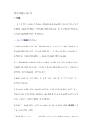 保温材料与工程