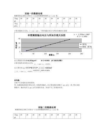 传感器原理作业