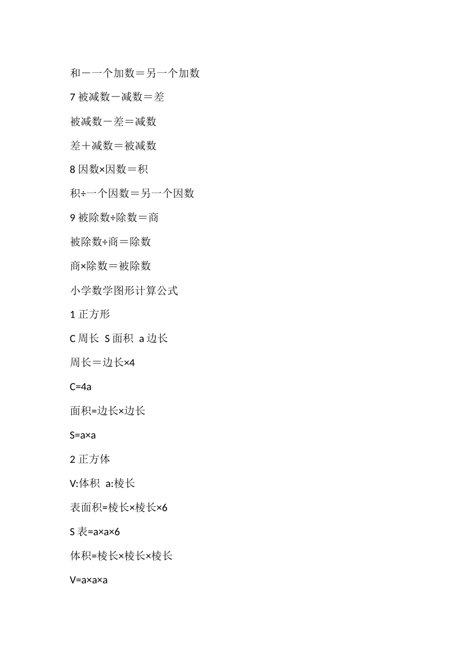 六年级上数学公式全_第2页