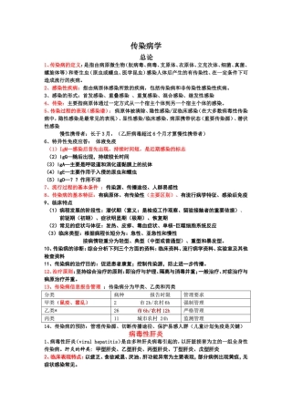 传染病学笔记