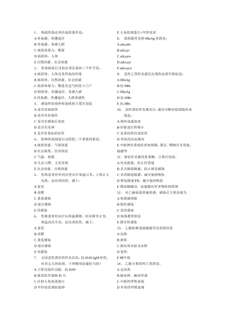 传染病学试题及答案(4)