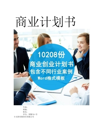 充电宝商业计划书