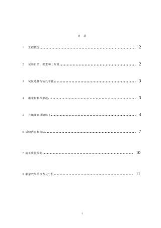 充填灌浆试验施工成果报告