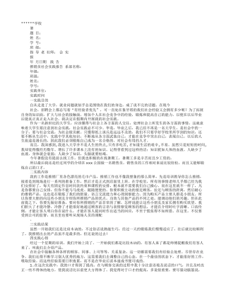 促销员暑假社会实践报告3000字