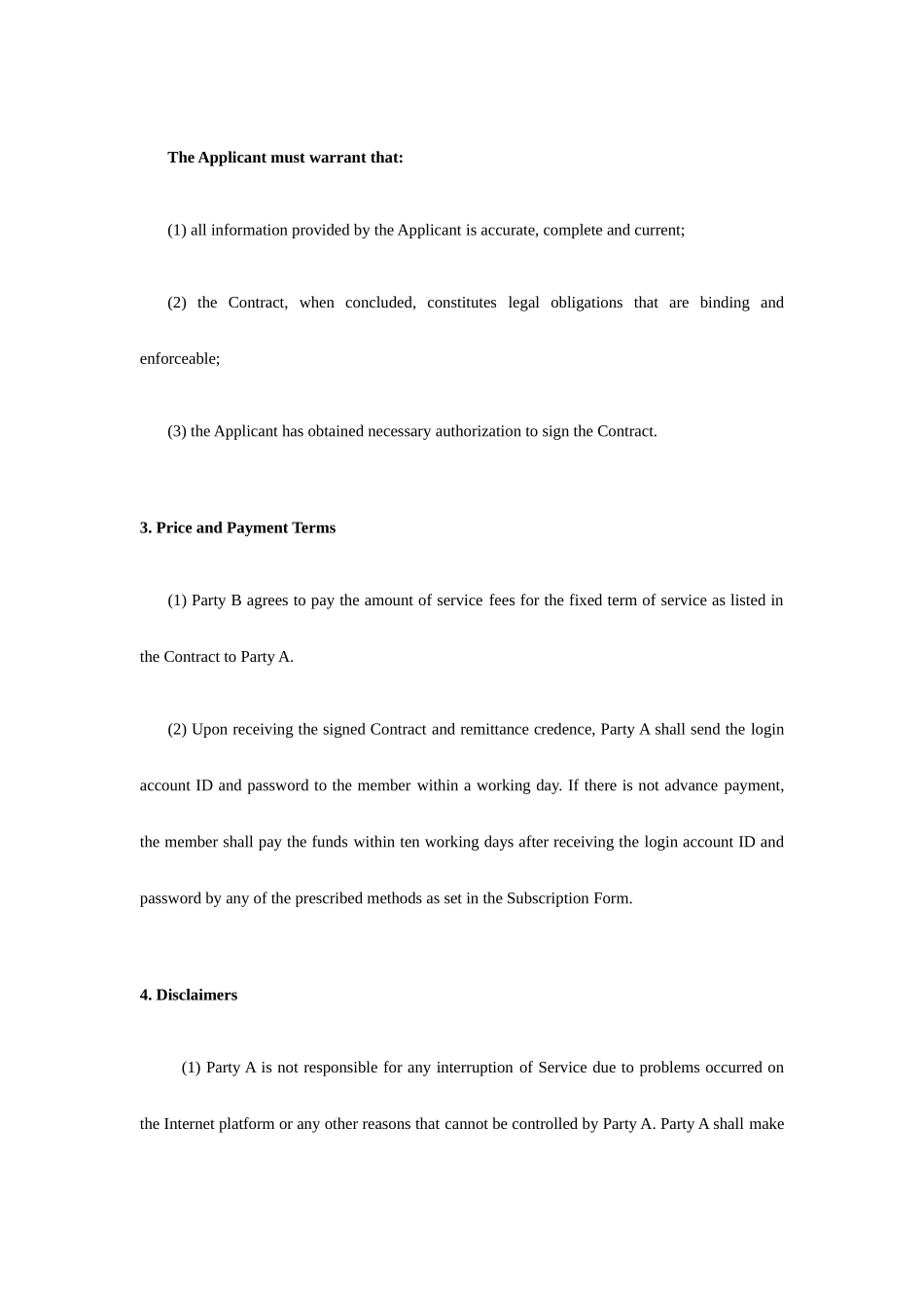 服务合同英文版_第2页