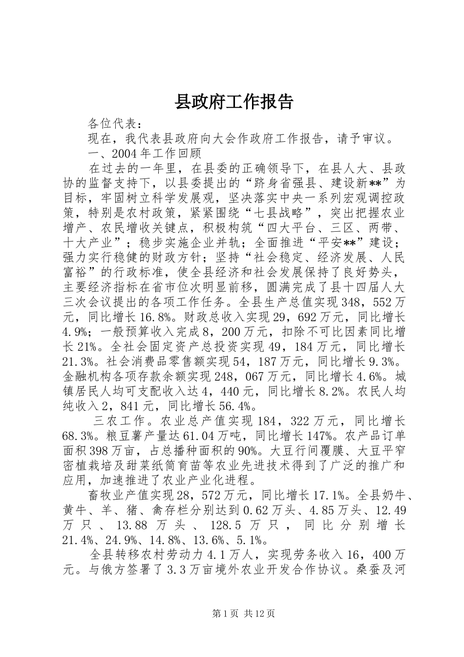 县政府工作报告_第1页