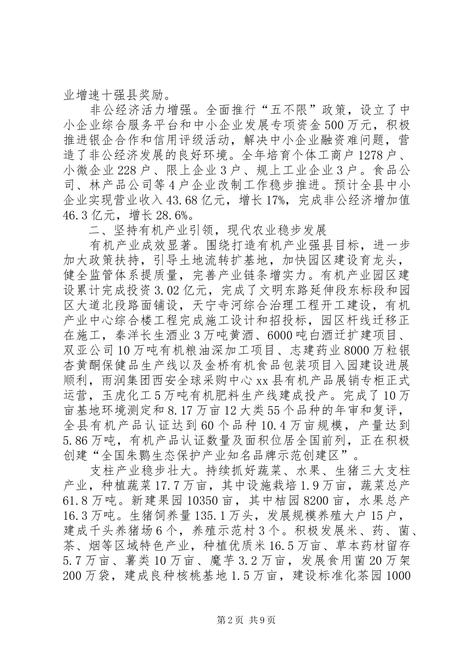 县政府工作总结_第2页