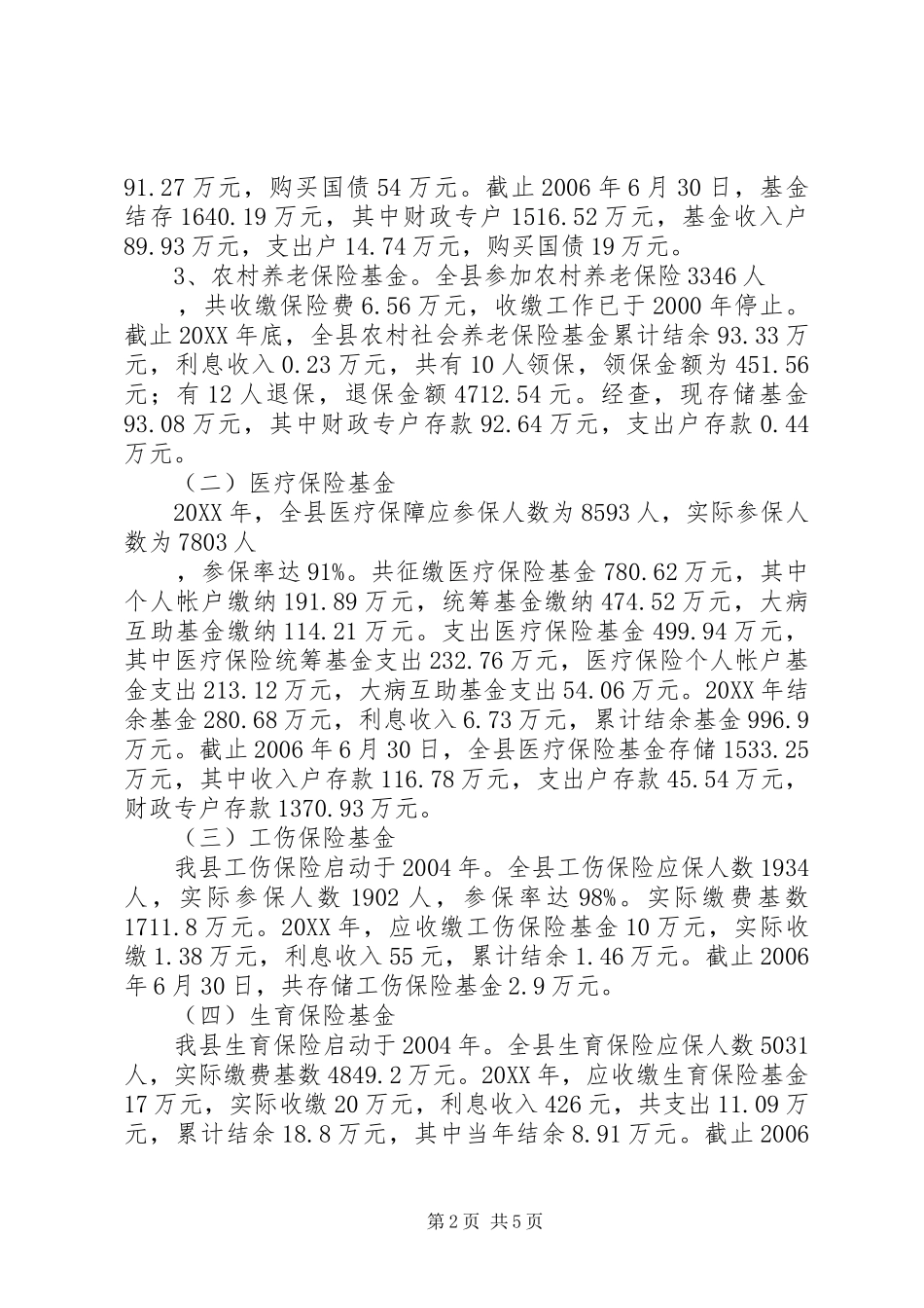 县政府社保基金自查情况报告_第2页