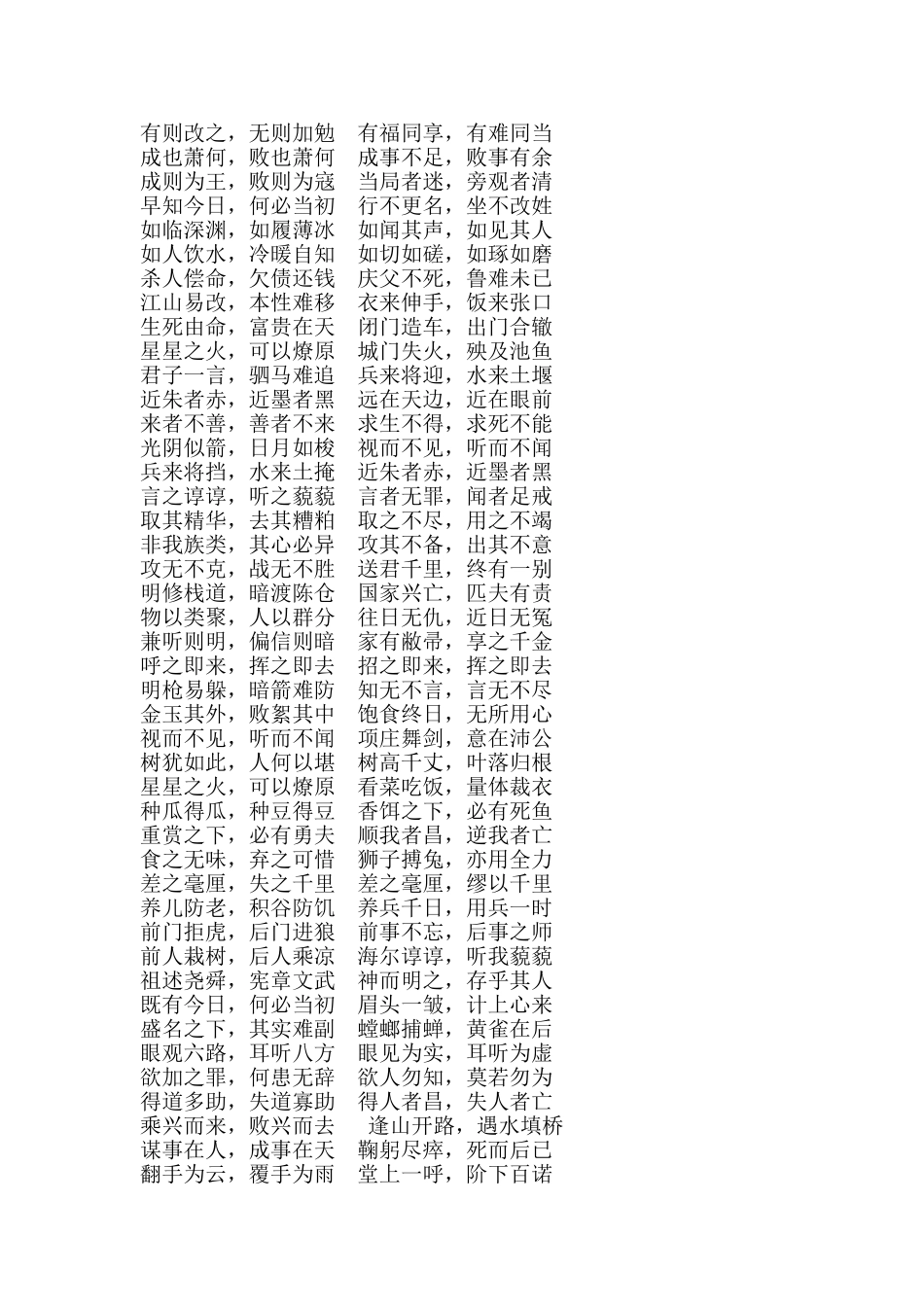 八字成语大全(同名24105)_第2页