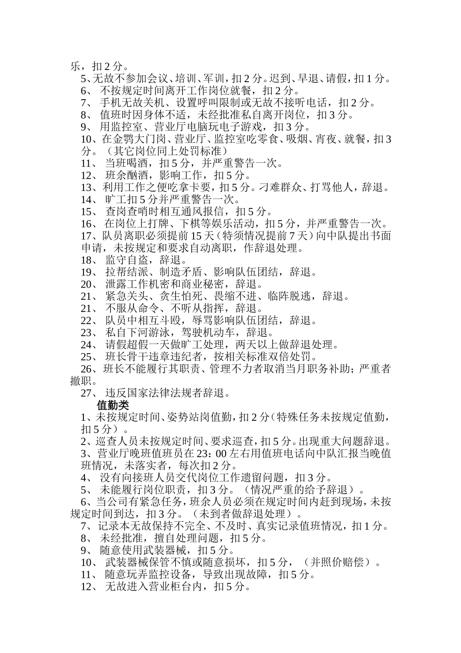 保安队奖励与处罚细则_第2页