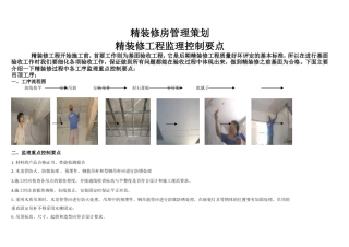 全装修施工监理控制要点
