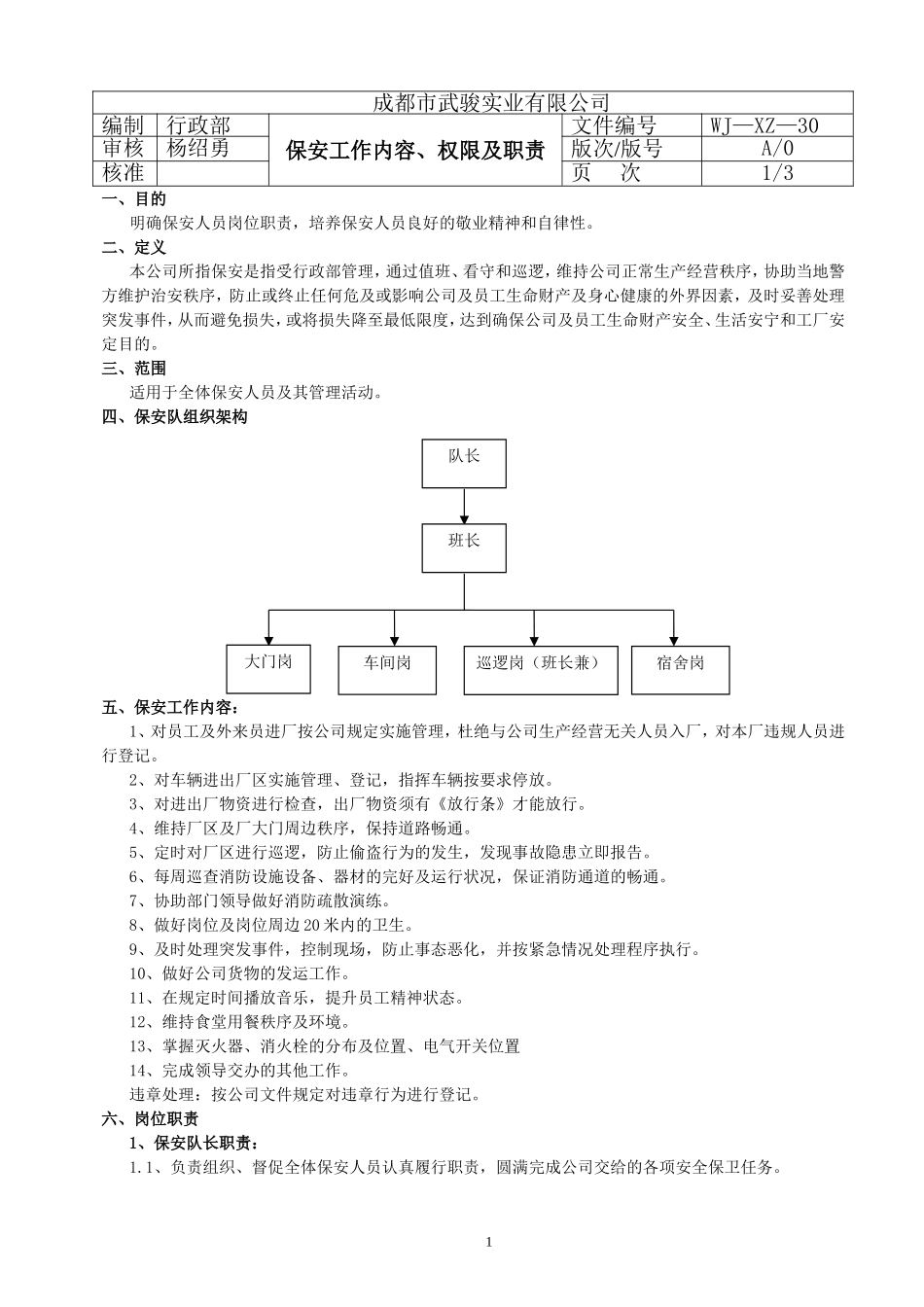 保安工作手册(同名18137)_第1页