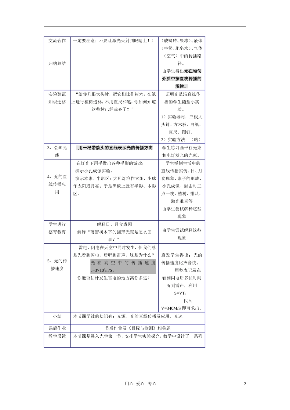 八年级物理：光的传播与物体的颜色-教科版_第2页