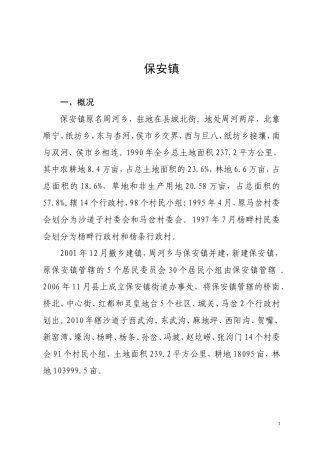 保安镇志资料