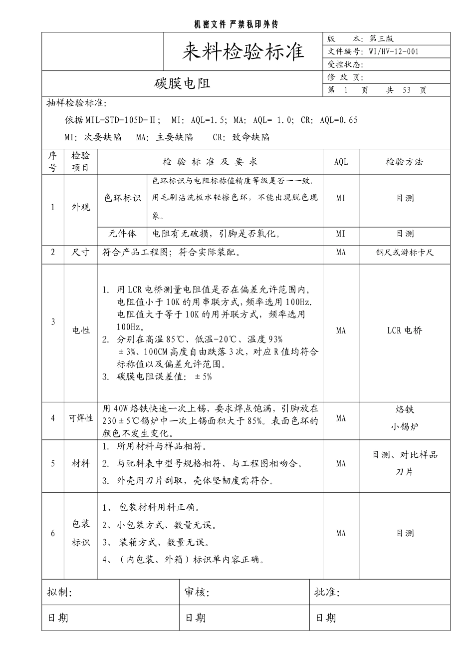 元器件检验通用标准_第1页