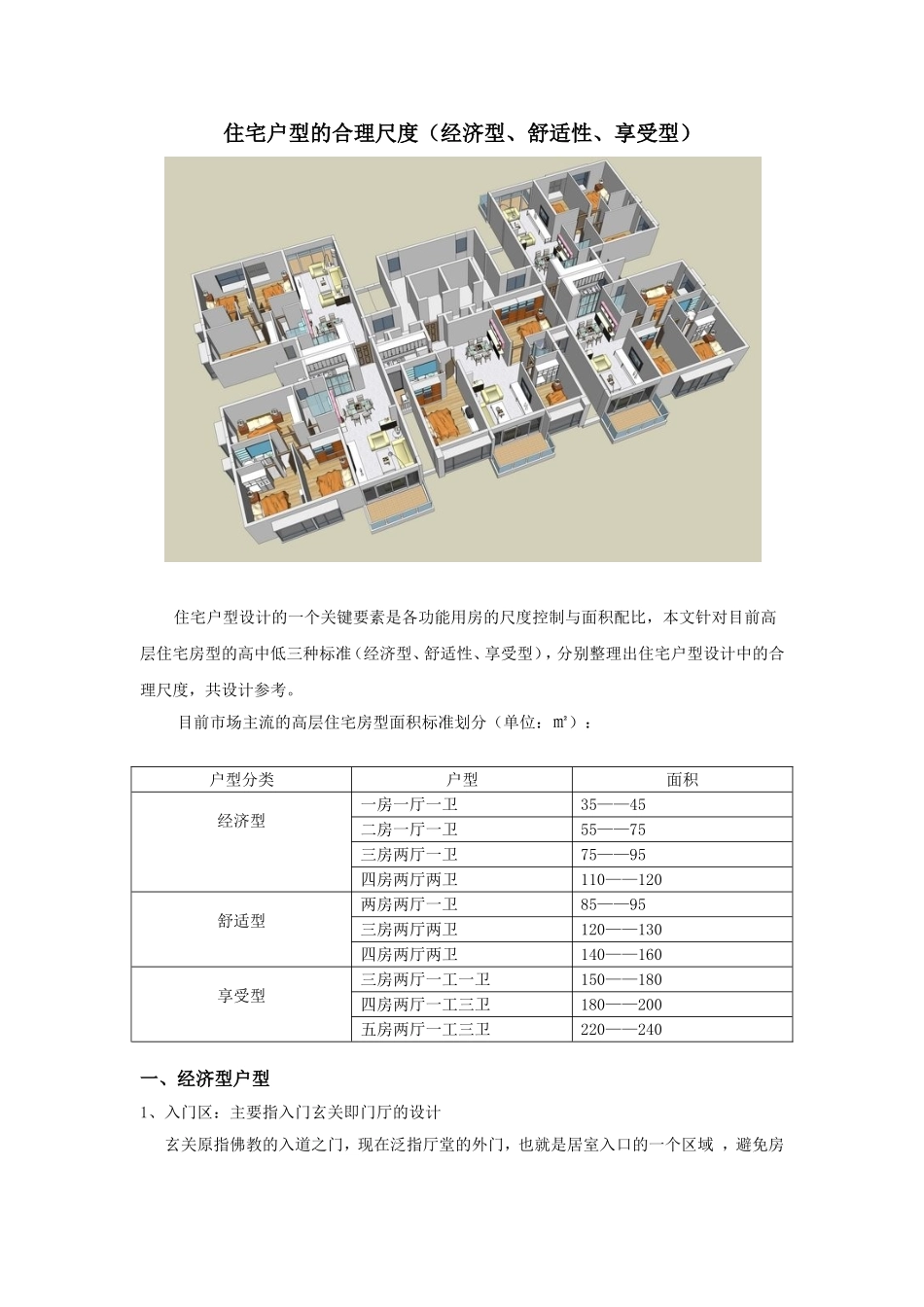住宅户型的合理尺度_第1页