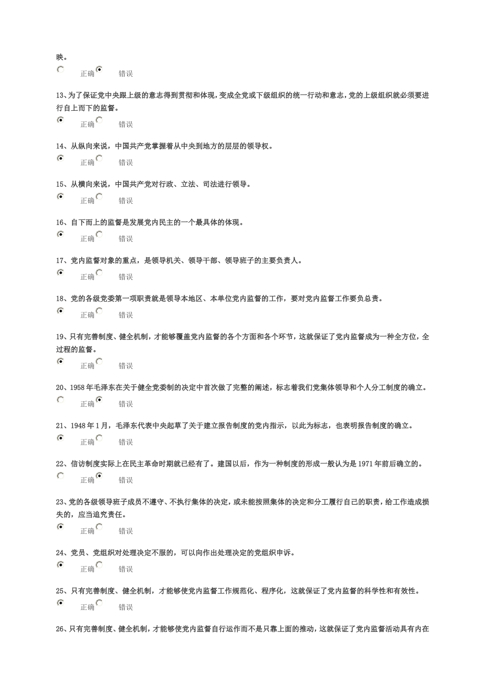 党内监督条例(试行)若干主要内容解析-试卷95分_第2页